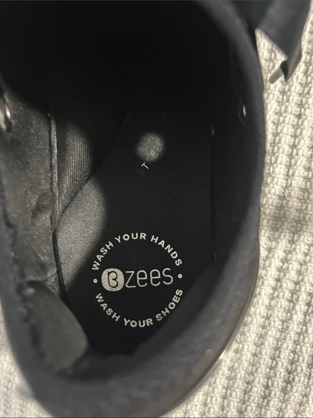Bzees Black Ribbon-Lace Slip-On Sneakers - Picture 3 of 3